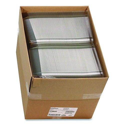 Pactiv SmartLock PET Hinged Lid Bakery Container, 8.75 x 8.25 x 3.63, Clear, 200/Carton (0CAH09700000)
