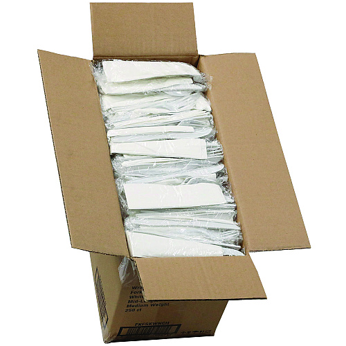 Pactiv Fieldware Cutlery, Individually Wrapped, Fork, Knife, Teaspoon, Napkin, White, 250/Carton (FKFSKWNCH)