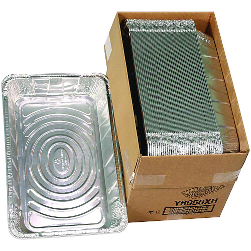 Pactiv Aluminum Steam Table Pan, Full-Size Deep, 3.4" Deep, 19.6 x 11.6, 40/Carton (Y6050XH)