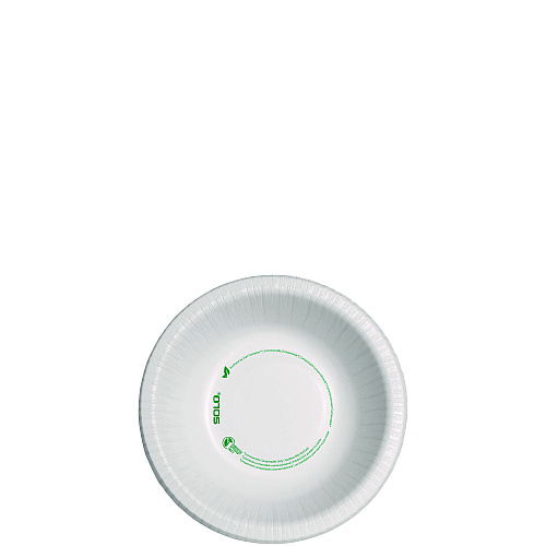 SOLO Compostable Paper Dinnerware, ProPlanet Seal, Bowl, 12 oz, White, 1,000/Carton (HB12PLANET)