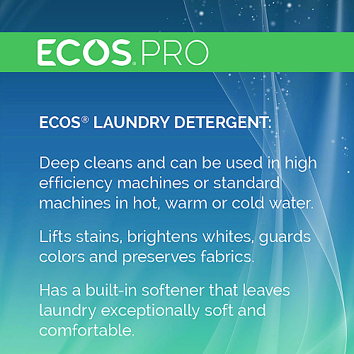 ECOS PRO Laundry Detergent Liquid, Magnolia and Lily Scent, 170 oz Jug, 2/Carton (PL937202CT)