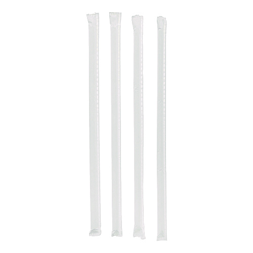 Pactiv Giant Paper-Wrapped Straw, 10.25", Translucent, 1,800/Carton (YSTWG1026)