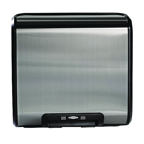 Bobrick TrimLineSeries QuietDry Surface-Mounted ADA Automatic Hand Dryer, 115 V, Satin Stainless Steel (7128)