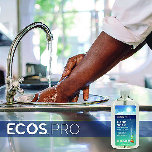ECOS PRO Liquid Hand Soap, Free and Clear, 17 oz, 6/Carton (PL96636CT)