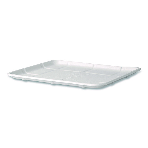 Eco-Products Meat and Produce Food Trays, 10.52 x 8.5 x 0.5, White, Sugarcane Fiber, 300/Carton (EPMP8SNFA)