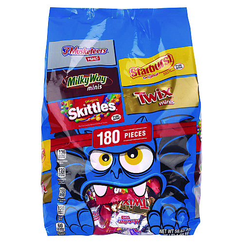 Mars Mixed Chocolate and Sugar Variety, Halloween Bundle, 2 Bags, 215 Pieces (60004104)