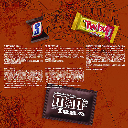 Mars Mixed Chocolate Variety, Halloween Bundle, Chocolate, Two Bags, 155 Pieces (60004106)