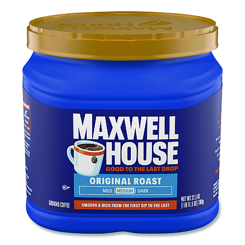 Maxwell House Coffee, Original, 27.5 oz Canister, 6/Carton (09422CT)