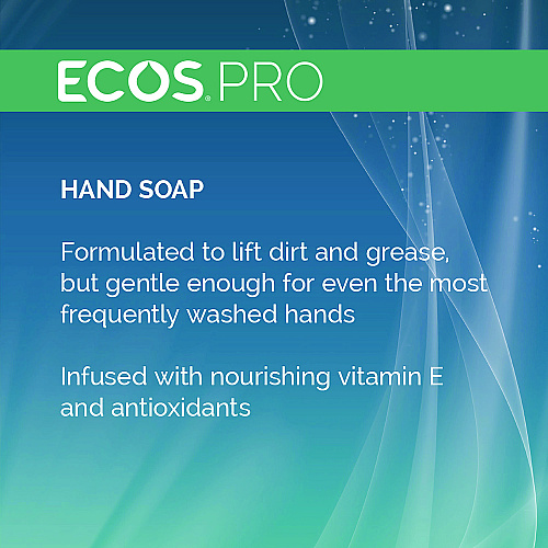 ECOS PRO Liquid Hand Soap, Free and Clear, 1 gal, 4/Carton (PL966304CT)