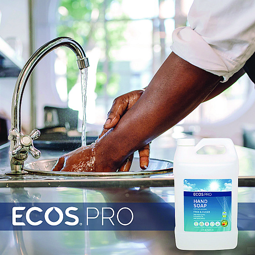 ECOS PRO Liquid Hand Soap, Free and Clear, 1 gal, 4/Carton (PL966304CT)
