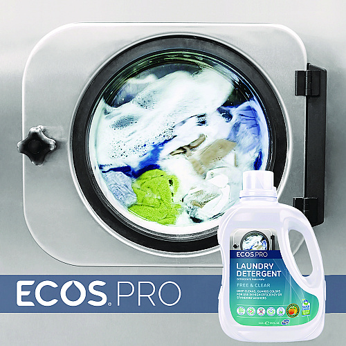 ECOS PRO Laundry Detergent Liquid, Free and Clear, 170 oz Jug, 2/Carton (PL937102CT)