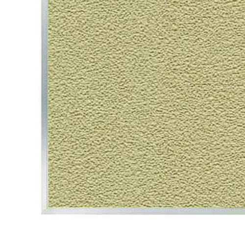 Ghent Vinyl Bulletin Board with Aluminum Frame, 87.91" x 48.5", Caramel Surface, Satin Aluminum Frame (AV47181)