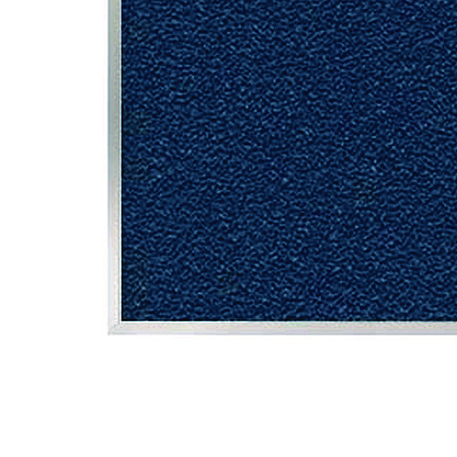 Ghent Vinyl Bulletin Board with Aluminum Frame, 87.91" x 48.5", Navy Surface, Satin Aluminum Frame (AV47195)