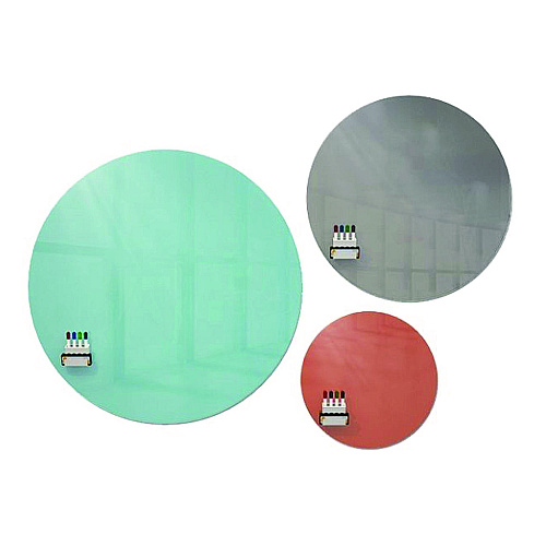 Ghent Coda Low Profile Circular Magnetic Glassboard, 48 x 48, Smoke Surface (CDAGM48SK)