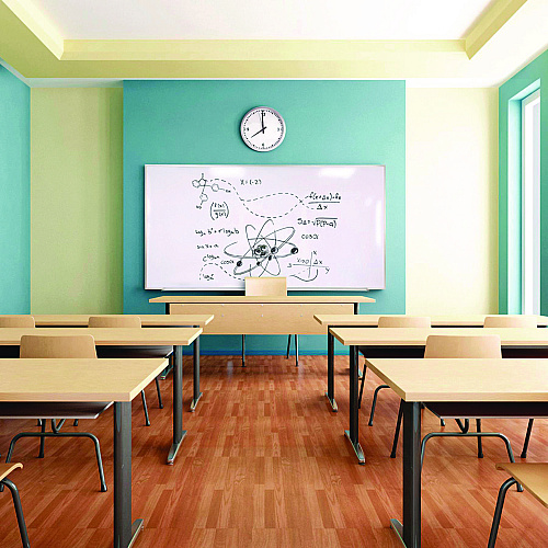 Ghent M1 Porcelain Magnetic Whiteboard, 87.91" x 48.5", White Surface, Satin Aluminum Frame (M1474)
