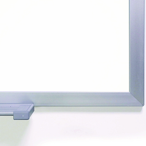 Ghent Two-Piece M1 Porcelain Magnetic Whiteboard, 120.75" x 48.5", White Surface, Satin Aluminum Frame (M141042P)