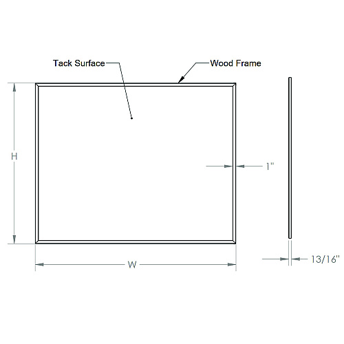 Ghent Natural Cork Bulletin Board with Wood Frame, 87.94" x 48.5", Tan Surface, Natural Oak Frame (WK47)