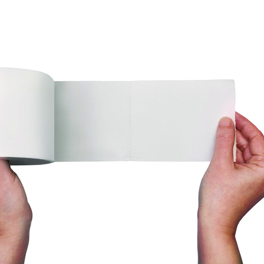 Scott Essential Small Core HighCapacity Standard Roll Toilet Paper, 1