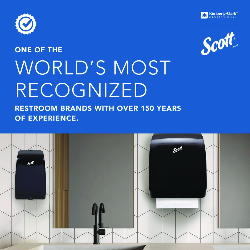 Scott Essential Small Core HighCapacity Standard Roll Toilet Paper, 1