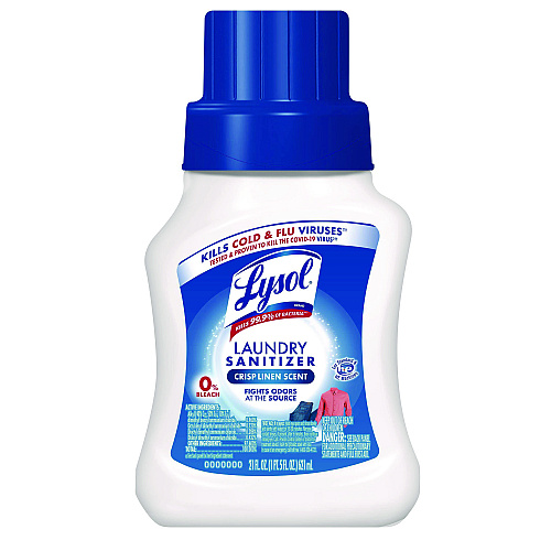 Lysol&reg; Laundry Sanitizer, Crisp Linen Scent, 21 oz Bottle, 6/Carton (56374CT)