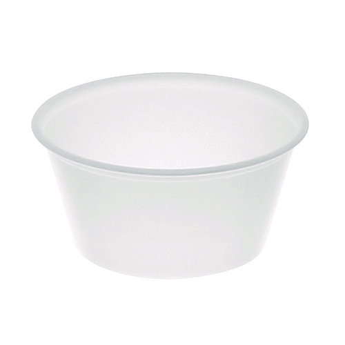 Pactiv Plastic Portion Cup, 3.25 oz, Translucent, 3,000/Carton (YS300A)