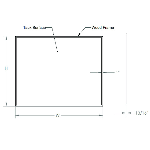 Ghent Natural Cork Bulletin Board with Aluminum Frame, 87.91" x 48.5", Chocolate Surface, Satin Aluminum Frame (AKCH47)