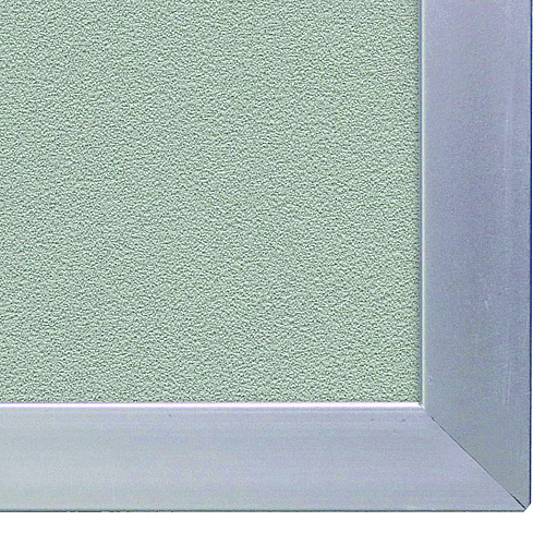 Ghent Vinyl Bulletin Board with Aluminum Frame, 87.91" x 48.5", Stone Surface, Satin Aluminum Frame (AV47199)