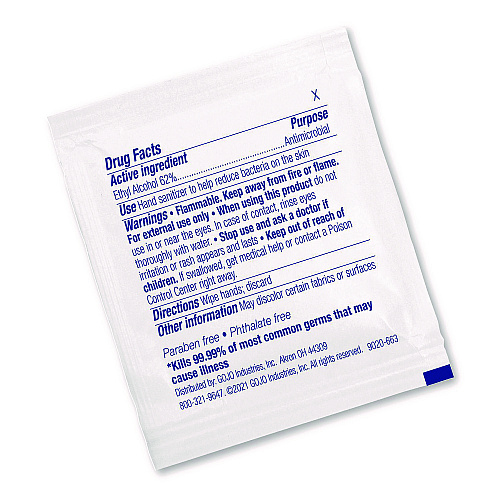 PURELL Sanitizing Hand Wipes, Individually Wrapped, 1-Ply, 4.5 x 6.5, Lemon, White, 1,800/Carton (902006ECCT)