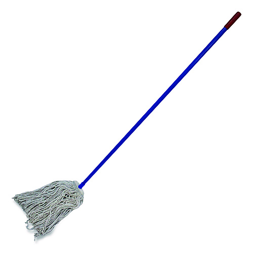 Impact Layflat Regular Screw-Type Mop Head, Cotton, 20 oz, 1" Headband, White (12120EA)
