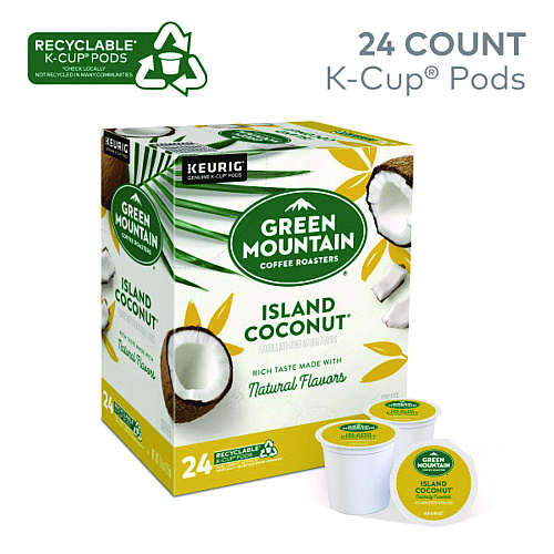 Keurig Island Coconut Coffee K-Cup Pods, 24/Box (6720)