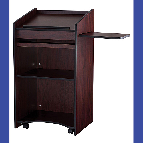 Oklahoma Sound Aristocrat Non-Sound Lectern, 25 x 20 x 46, Mahogany (600MY)