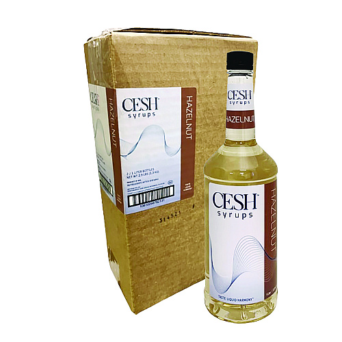 CESH Hazelnut Syrup, 33.81 oz Bottle, 2/Carton (GRE79213)