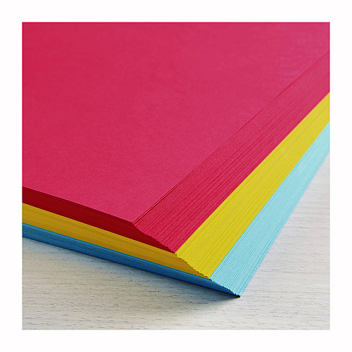Astrobrights Color Cardstock -"Primary" Assortment, 65 lb Cover Weight, 8.5 x 11, Assorted Primary Colors, 150/Pack (91048)