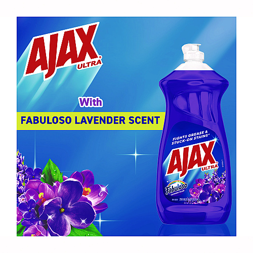 Ajax Dish Detergent, Fabuloso Lavender Scent, 28 oz Bottle (61037540)