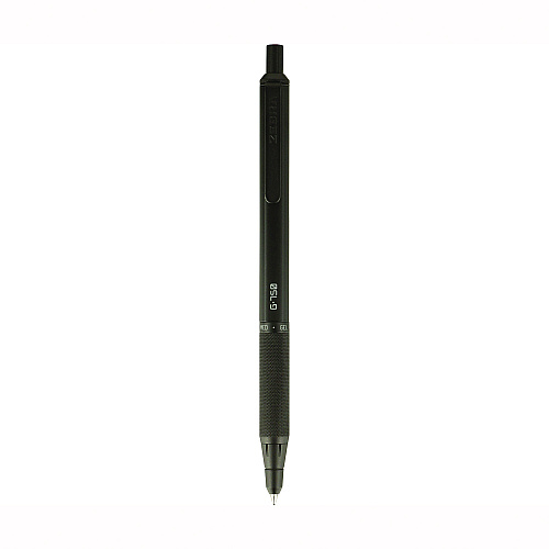 Zebra G-750 Gel Pen, Retractable, Medium 0.7 mm, Black; Blue Ink, Black Barrel, 2/Pack (49802)