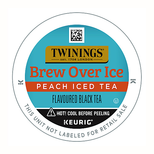 TWININGS Brew Over Ice K-Cups, Peach, 24/Box (TNA23196)