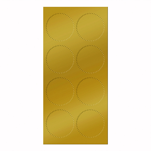 Great Papers! Seals, 1.75" Diameter, Gold Foil, 50/Pack (901200)