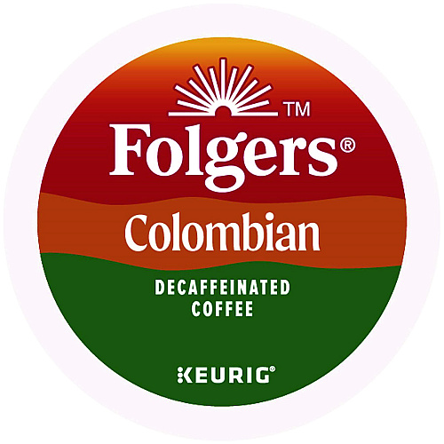 Folgers 100% Colombian Decaf Coffee K-Cups, 24/Box (0570)