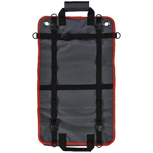 ergodyne Arsenal 5874 Roll Up Tool Bag with Zipper Pockets, 5 Zippered Pockets, 7 Tool Slots, 1 x 27 x 16, Polyester, Gray (13777)