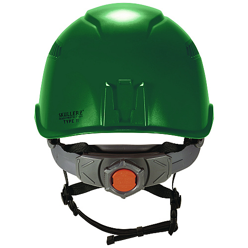 ergodyne Skullerz 8977 Class C Safety Helmet with Adjustable Venting, 6-Point Ratchet Suspension, Green (60267)