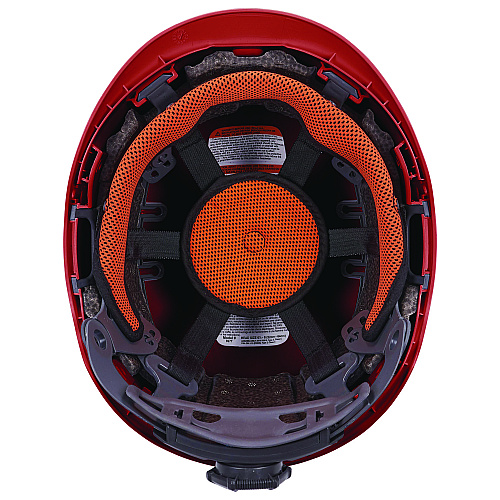 ergodyne Skullerz 8977 Class C Safety Helmet with Adjustable Venting, 6-Point Ratchet Suspension, Red (60268)