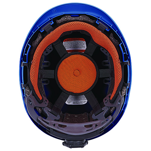 ergodyne Skullerz 8977 Class C Safety Helmet with Adjustable Venting, 6-Point Ratchet Suspension, Blue (60269)