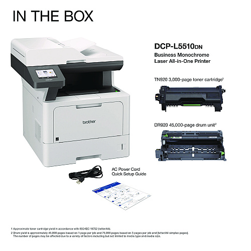 Brother DCP-L5510DN Business Laser AIO Printer, Copy, Print, Scan