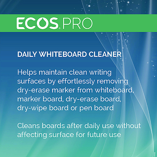 ECOS PRO Daily Whiteboard Cleaner, Free and Clear, 32 oz Spray Bottle, 6/Carton (PL98696CT)
