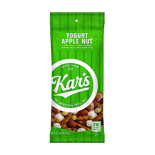 Kar's Trail Mix Variety Pack, Mango Pineapple/Sweet 'N Spicy/Yogurt Apple Nut, 24 Packets/Box (SN08361)