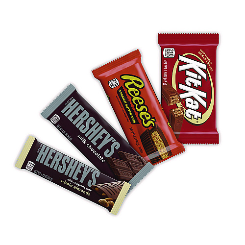 Hershey's Full Size Chocolate Candy Bar Variety Pack, Assorted, 1.5 oz Bars, 30 Bars (20650)