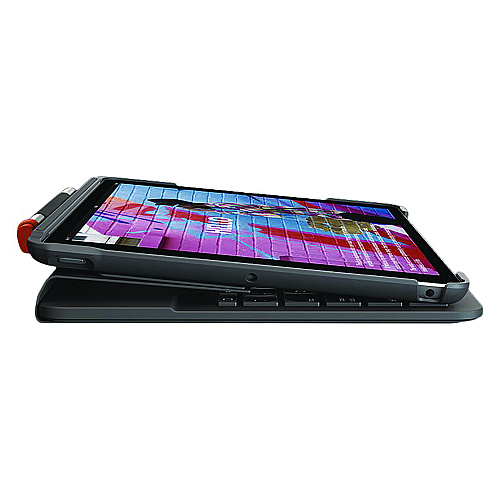 Logitech Slim Folio Plastic Keyboard Case for iPad 7th, 8th Generation, Graphite (24428106)