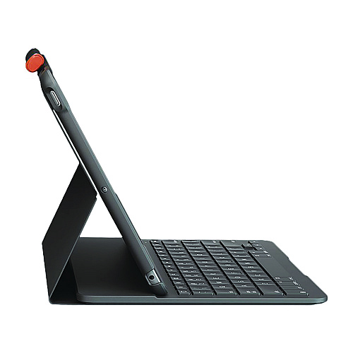 Logitech Slim Folio Plastic Keyboard Case for iPad 7th, 8th Generation, Graphite (24428106)