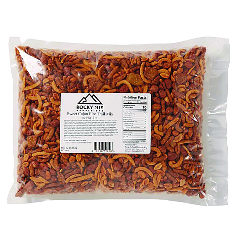 Mountain Manufacturing Sweet Cajun Fire Roasted Trail Mix, 80 oz Bag, 4/Carton (CDA79280)