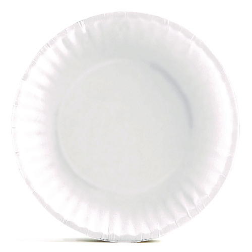 Perk Economy Paper Plates, 6" dia, White, 250/Pack, 4 Packs/Carton (519418)